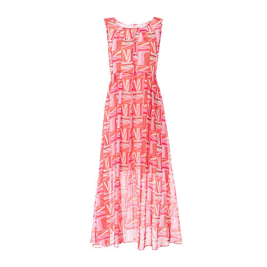 EITIE爱特爱夏季新款时尚减龄无袖修身印花连衣裙女A字连衣裙6607309 商品图5