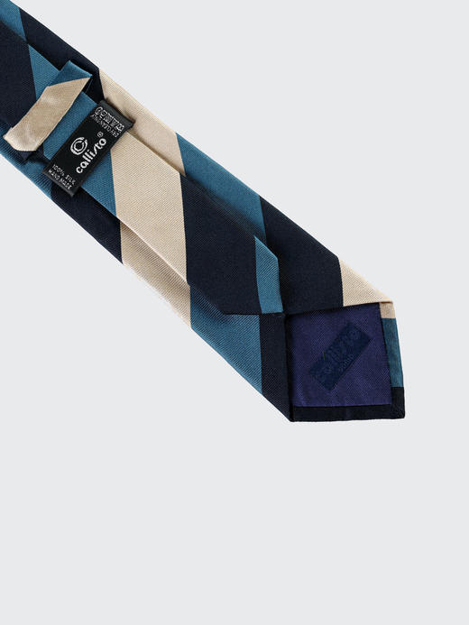 callisto蓝色全桑蚕丝领带 FQCTE032C 商品图2