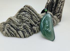 绿晴水冰透静思挂件