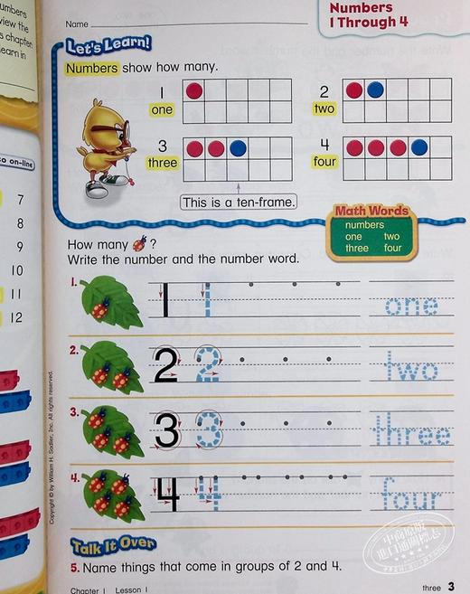 【中商原版】Progress in Mathematics StudentEdition Grade1 进步数学学生书 一年级 英文原版 进口图书 小学教材教辅参考 商品图5