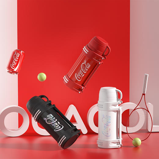 14606-GE-CK23AW-DB21-1-可口可乐联名系列 经典运动保温壶（白色） 商品图6