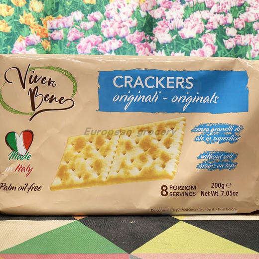 意大利味贝尼苏打饼干原味200g 商品图0