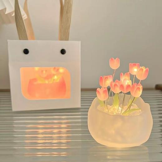 38女神节礼物郁金香小夜灯diy手工少女心发光礼物送闺蜜生日礼物 商品图2