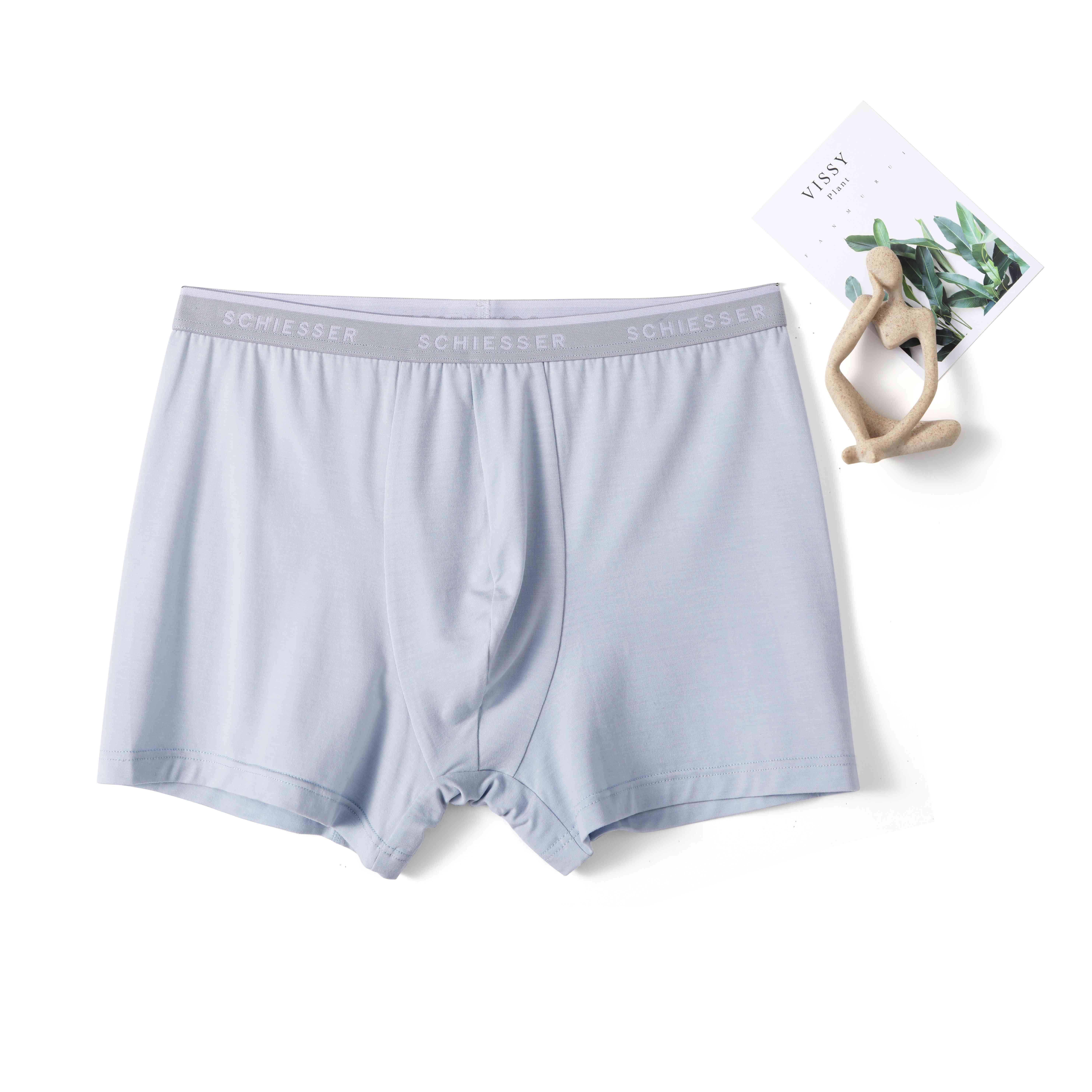 【3A抗菌蚕丝莫代尔】SCHIESSER德国舒雅 男士新款抗菌莫代尔桑蚕丝平角内裤35/20592T