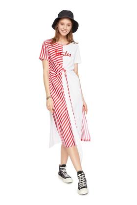 HUAJIASTUDIO 系带拼色连衣裙 6914