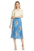 OCHIRLY欧时力 蓝色古典印花半身裙 3293 商品缩略图4