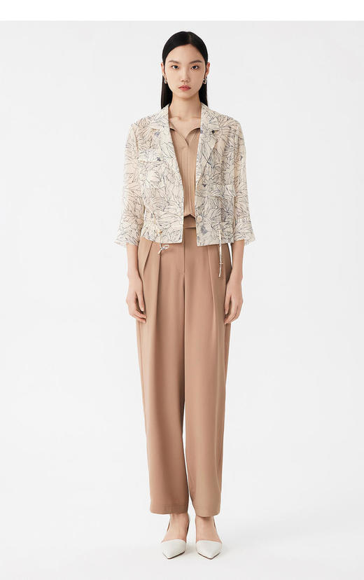 S1L2朗姿 欧根纱线条花朵西装LAST02WJP121C01 商品图10