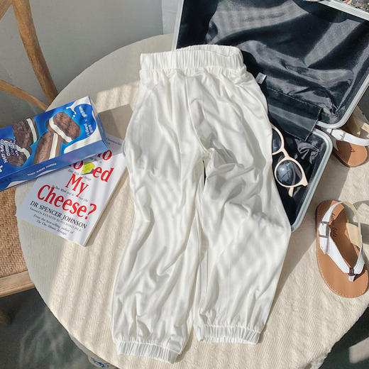 【儿童夏季防蚊裤】女童夏季防蚊裤莫代尔薄款2023年儿童软软裤宝宝宽松哈伦裤长裤子 商品图5