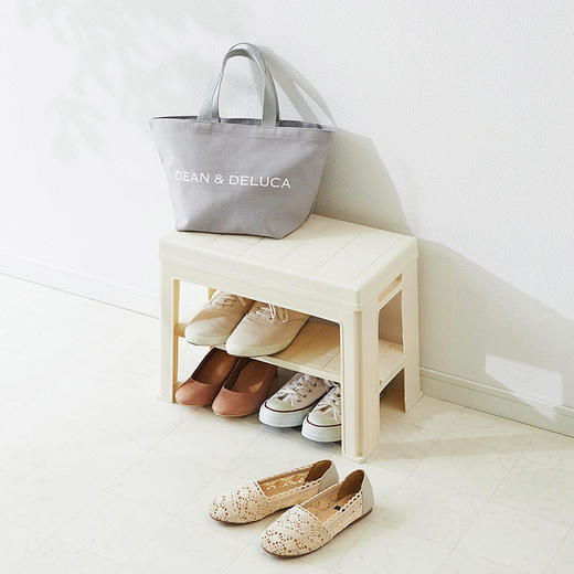 【日本进口 收纳鞋凳】利快日本进口多功能收纳鞋凳 商品图4