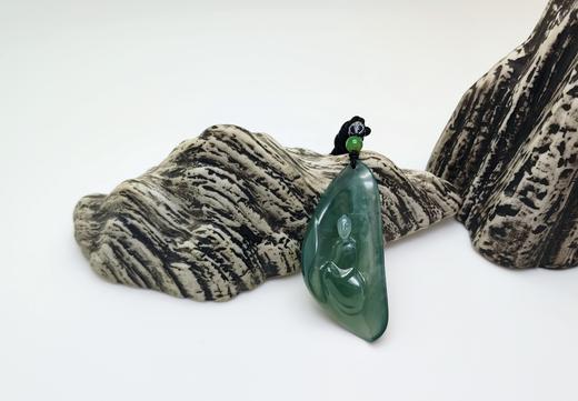 绿晴水冰透静思挂件 商品图1