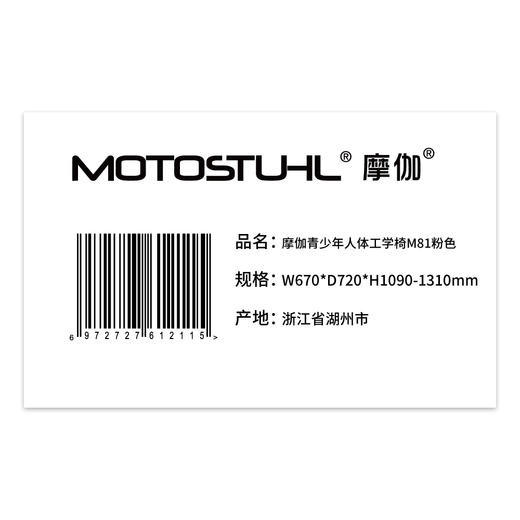 Motostuhl摩伽M81人体工学椅电脑椅家用老板椅护腰办公椅电竞网椅 商品图4