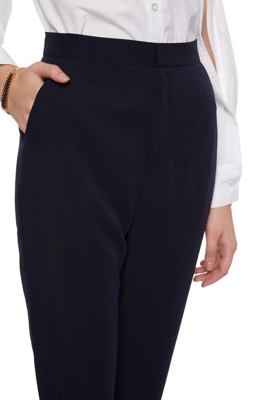 OCTAVIA 简约海军蓝高腰长裤 6802 商品图2