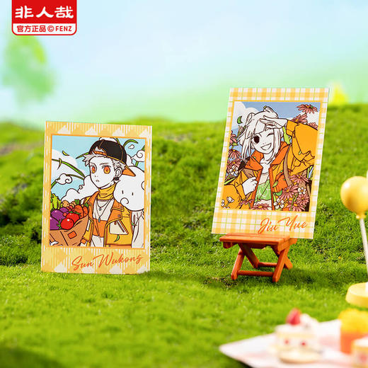 《非人哉官方店》野营系列拍立得相卡贴纸套组卡通人物周边明信片套装 商品图1
