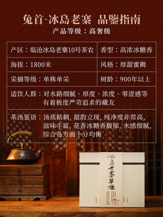 【鼎级奢侈品】【兔首—冰岛老寨龙珠】中国制茶大师全程亲制加监制代表了茶界蕞高端奢品，满足所有高端用茶场景需求限量100罐出售，600克/罐，每罐赠送旅行锡罐一个拍5发6拍20发25 商品图9