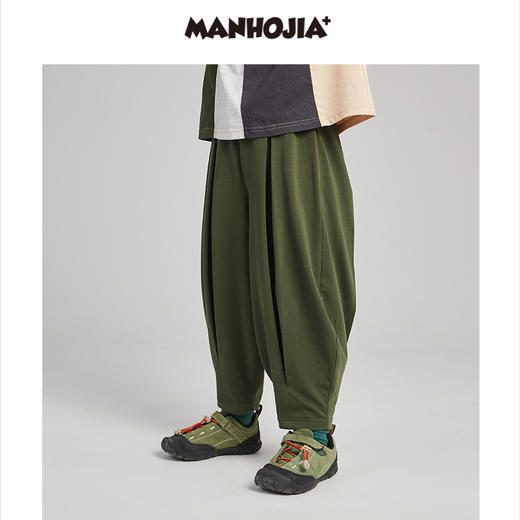 漫画家潮童装男童凉感防蚊裤冰感凉凉棉速干“功夫”儿童9分裤子 商品图2