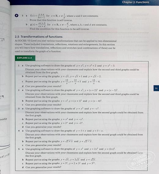 【中商原版】剑桥国际AS & ALEVEL：纯数学1 教材+练习册套装 英文原版  Pure Mathematics 1 Coursebook & Practice Book 商品图7