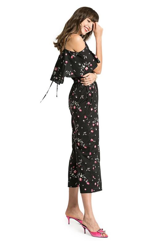 EMC亿美丞 印花挖肩雪纺连身裤 1120 商品图2