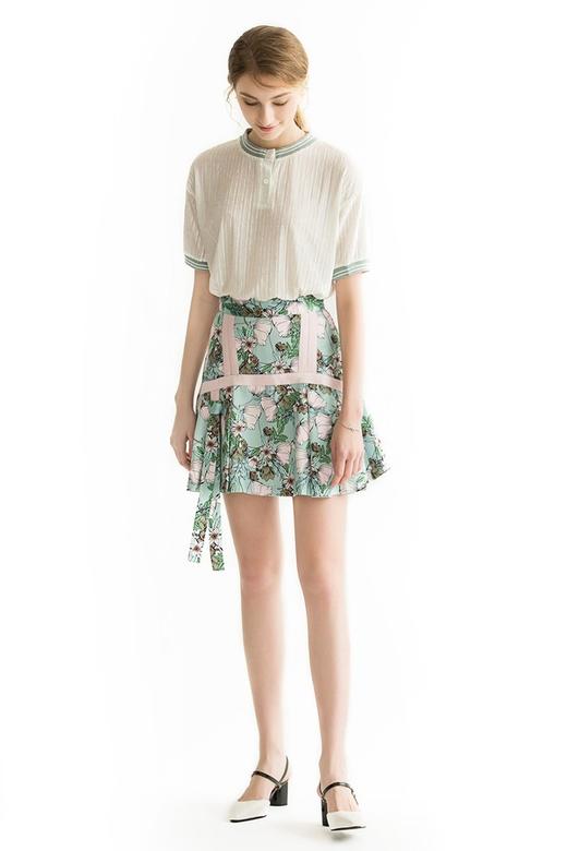 AVA 活力印花A字半身裙 1733 商品图1