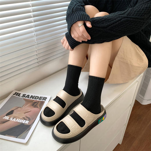 「四款配色！舒适派」拖鞋女外穿2023年新款仙女风凉拖鞋厚底海边沙滩鞋 商品图2