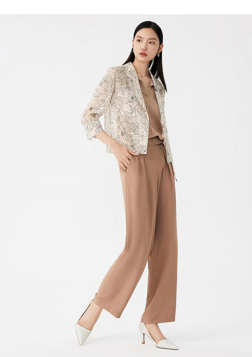 S1L2朗姿 欧根纱线条花朵西装LAST02WJP121C01 商品图11