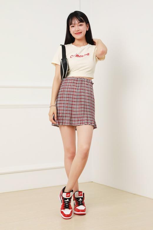 SUMMER & SAGE 字母点缀珍珠白T恤 6837 商品图1