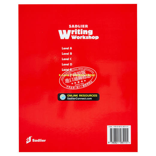 【中商原版】Writing Workshop Student Level F Grade11 12 写作工作坊学生书 高中二三年级 英语作文练习 英文原版 进口图书 商品图1