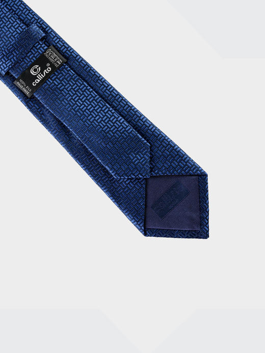 callisto深蓝色全桑蚕丝领带 FRCTE042C 商品图2