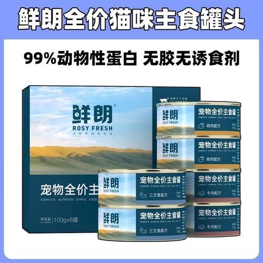 【零添补水】鲜朗猫罐头无谷全价主食罐通用猫咪湿粮100g/罐 商品图0