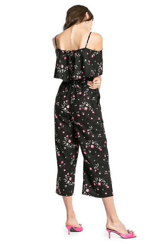 EMC亿美丞 印花挖肩雪纺连身裤 1120 商品图3