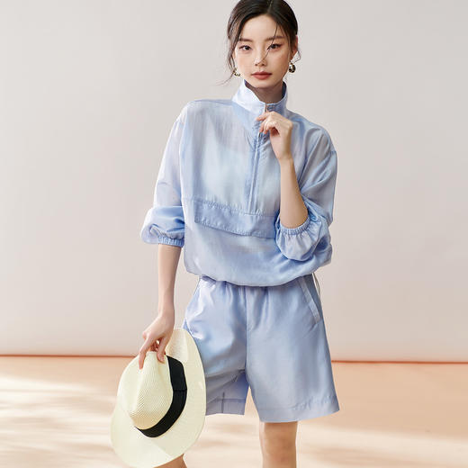 剩S 芳外【微透运动轻薄套装】2024夏季新款防晒空调衫女式套装 商品图2
