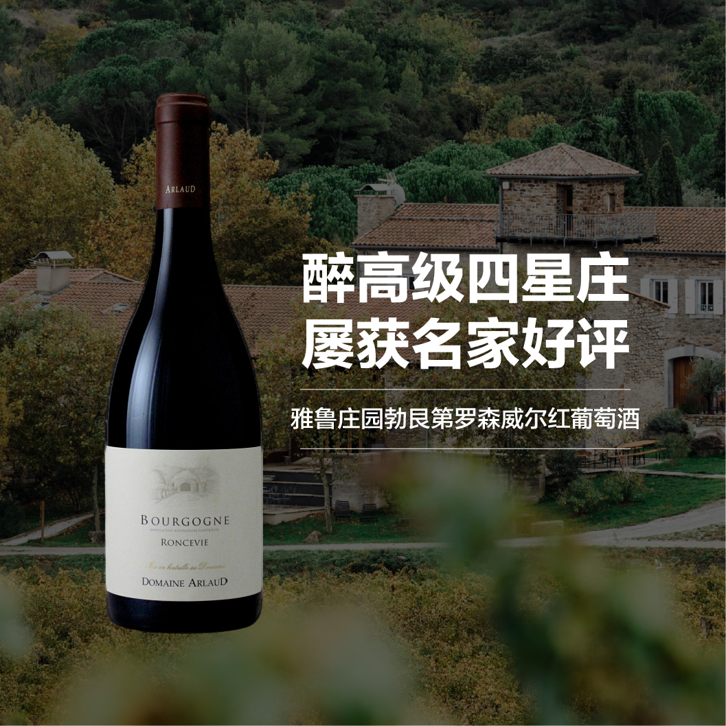 雅鲁庄园勃艮第罗森威尔红葡萄酒 2019 Domaine Arlaud Bourgogne Roncevie