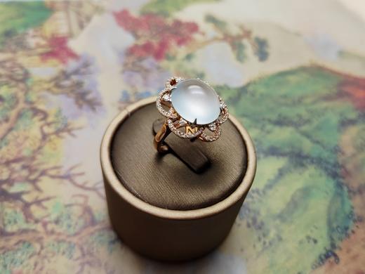 翡翠 白冰蛋戒指吊坠两用款 商品图1