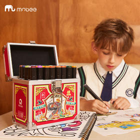 【堪比移动画室 给儿童成长的仪式感】mobee马克笔套装 美术生专用40色80色水彩笔