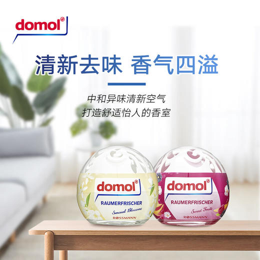 【中欧班列精选2盒】德国domol空气清新剂 原装进口花香果香持久芳香剂去异味室内香氛摆件 100ml/瓶 BL 商品图3
