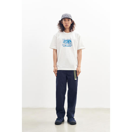 吃茶去chichaqu全棉圆领短袖T恤 印花幸运星球 商品图3