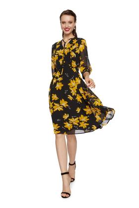 OCTAVIA 植物印花雪纺连衣裙 6816