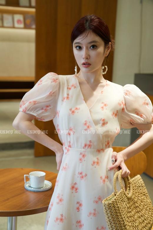 【门店同款】夏季淡雅橘花连衣裙 150566114 商品图5