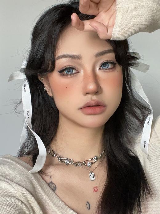 【大直径】NICEKON-奶豹蓝14.5mm【年抛 0-1000度 含有525/575】 商品图5