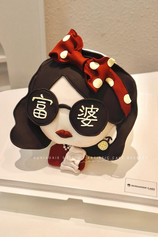 富婆翻糖球形蛋糕（请务必提前3天预定，蛋糕滴滴配送，需要本人出来拿，介意勿拍！） 商品图1