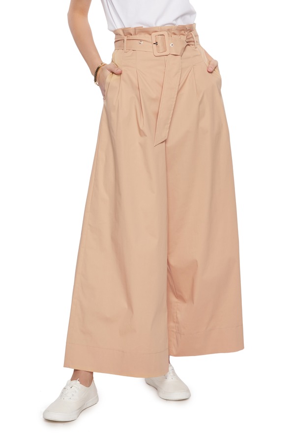 J.A 束腰插袋阔腿裤 6930