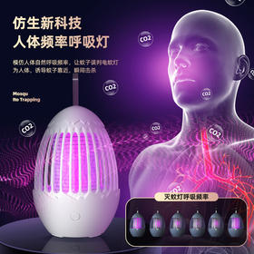 恐龙蛋电击式灭蚊灯USB充电室内家用户外光触媒灭蚊器