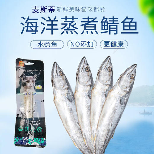 麦斯蒂猫咪鱼零食蒸煮鲭鱼营养丰富袋装50g/包 商品图0