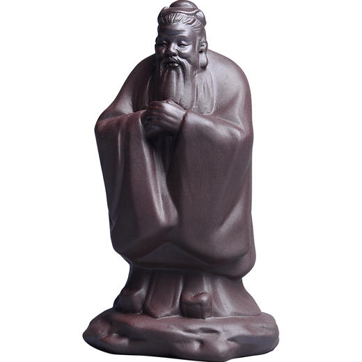 成艺青瓷孔子茶宠陆羽茶圣茶宠哥窑摆件可养开片冰裂釉茶具茶道配件 商品图4