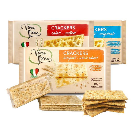 意大利味贝尼苏打饼干原味200g 商品图2