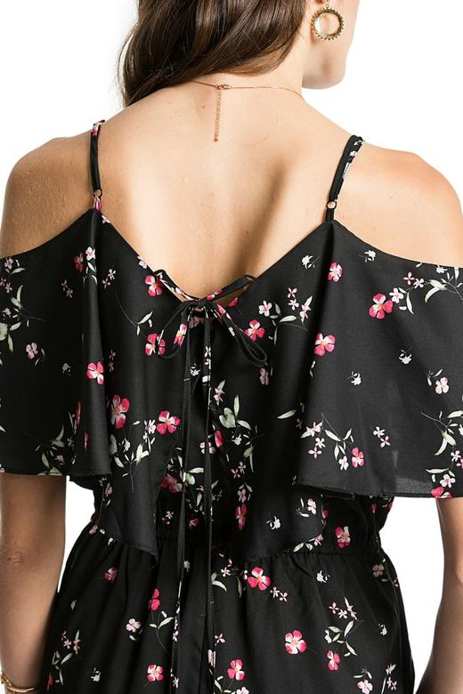 EMC亿美丞 印花挖肩雪纺连身裤 1120 商品图4