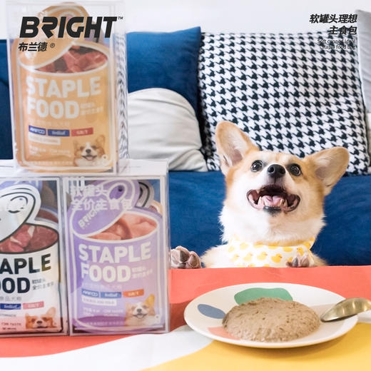 【纯肉0添】布兰德狗狗软罐头理想主食包犬粮湿粮增肥美毛100g 商品图3