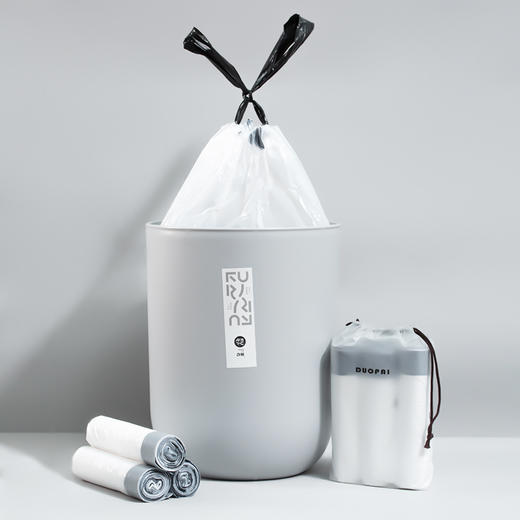【积分兑换】垃圾袋抽绳式家用大号一次性加厚厨房塑料垃圾袋 商品图1