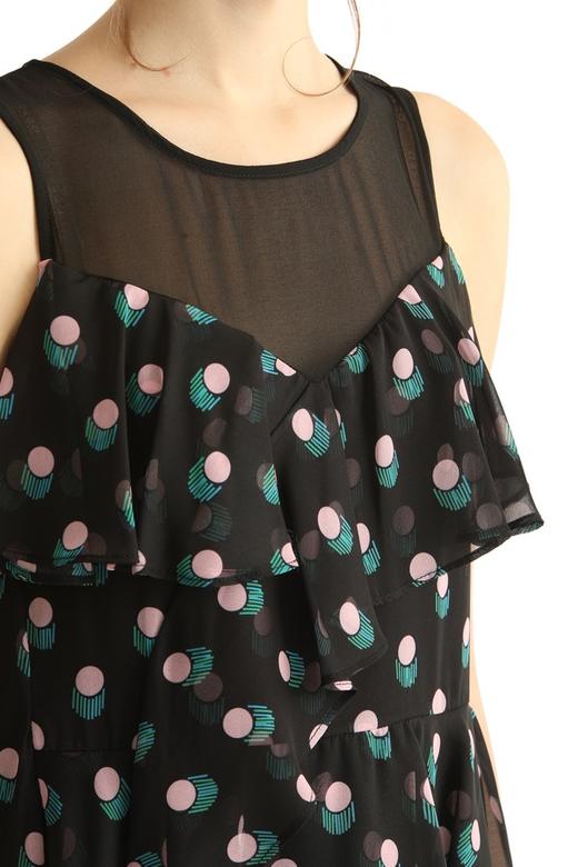 SUMMER & SAGE 几何图案无袖连衣裙 1856 商品图4