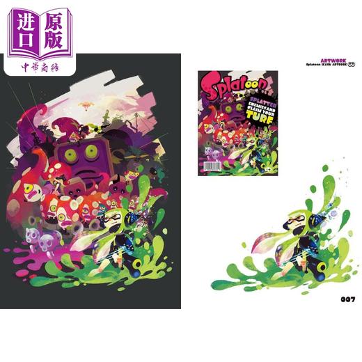 【中商原版】画集 Splatoon 喷射战士 官方设定资料集 鱿型艺术书 斯普拉遁 スプラトゥーン イカすアートブック 任天堂 日文原版画集 商品图1