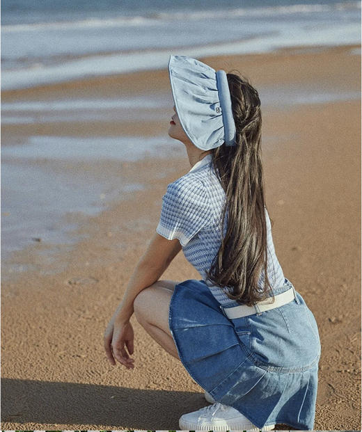 蕉下贝壳防晒帽女防紫外线夏季遮脸遮阳可调节空顶太阳帽子 商品图2